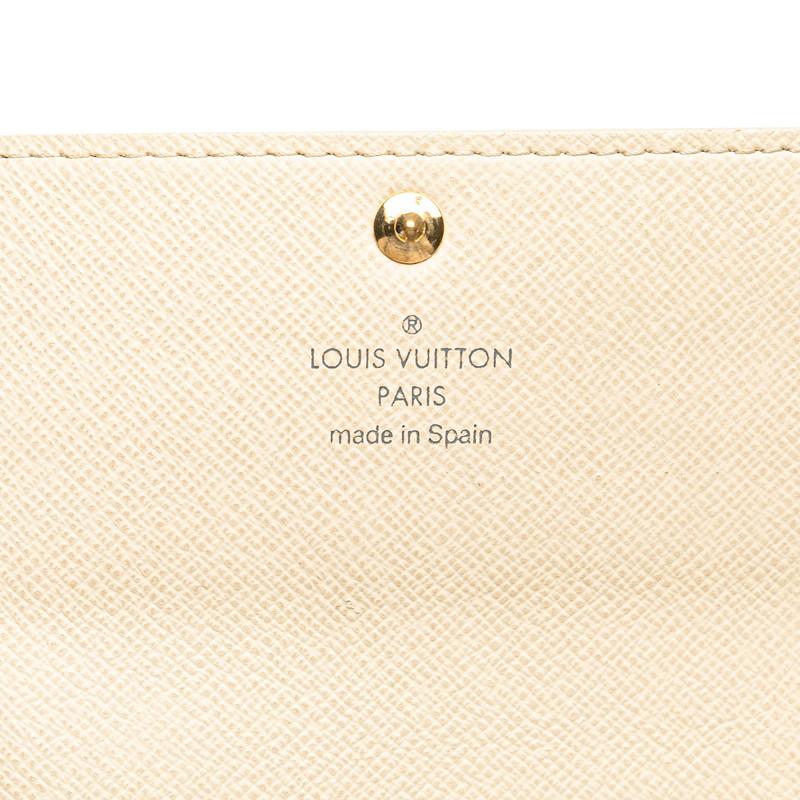 ルイヴィトン ダミエ アズール ポルトフォイユ サラ 長財布 N61735 白 ルイヴィトン LOUIS VUITTON 長財布 ダミエ アズール