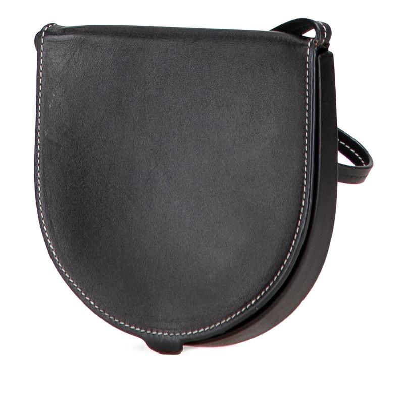 LOEWE ブラックレザー ヒールポーチ 1点限り！累積売上第1位【LOEWE】ヒールポーチ スモール (LOEWE