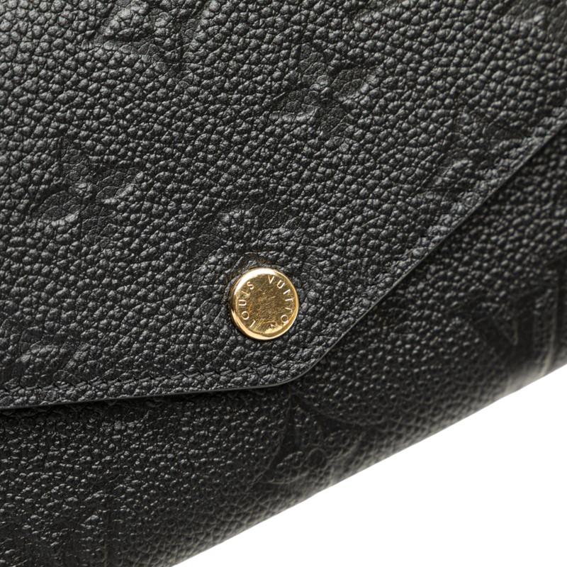 新品同様 ルイヴィトン サラ モノグラム アンプラント 長財布 カード14枚 黒 LOUIS VUITTON ルイヴィトン 長財布 モノグラム アンプラント