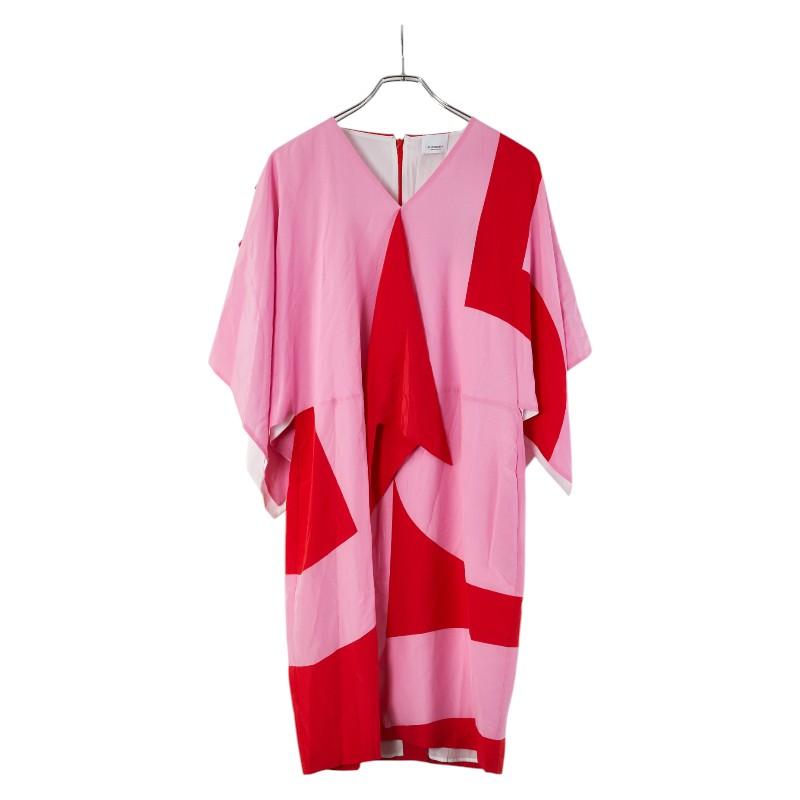 バーバリー ドレス ワンピース サイズ:10 ピンク レッド シルク レディース BURBERRY 【中古】 BURBERRY（バーバリー） ドレス ワンピース サイズ:10 ピンク レッド