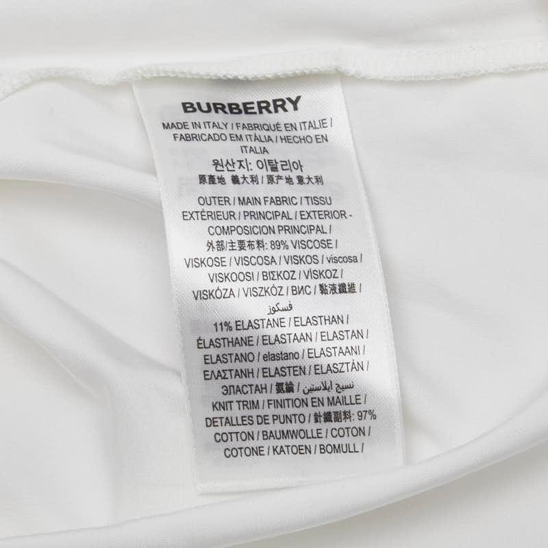 バーバリー フレアスリーブ トップス カットソー サイズ： ホワイト ポリウレタン ビスコース レディース BURBERRY 【中古】_3
