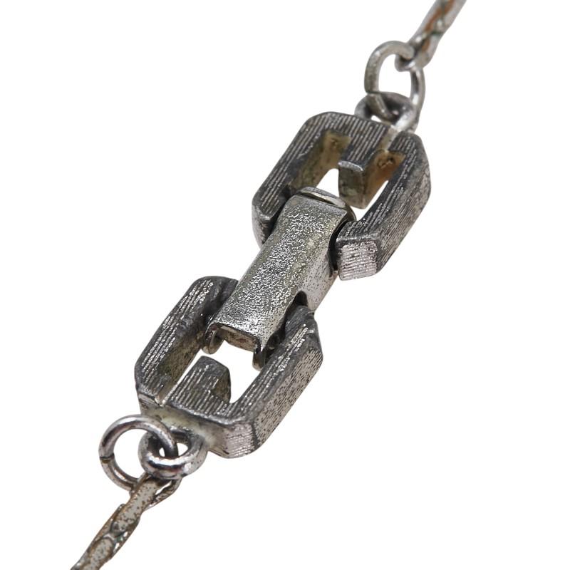 【GIVENCHY】 ジバンシー　ネックレス　シルバー　Gロゴ 60cm GGロゴネックレス シルバー ヴィンテージ|ジバンシー GIVENCHY