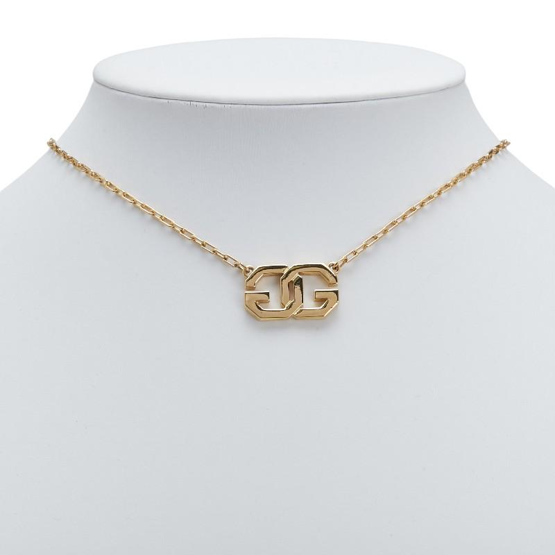 GIVENCHY ジバンシー ネックレス ゴールド ジルコニア ロゴ GG GIVENCHY ヴィンテージ GGロゴネックレス アクセサリー