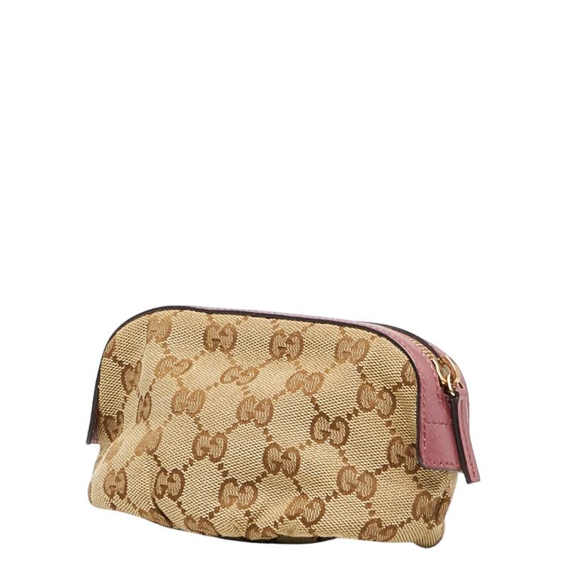 【新品未使用】 グッチ ポーチ ベージュ GG キャンバス GUCCI（グッチ） GGキャンバス ポーチ 小物入れ 308728 ベージュ