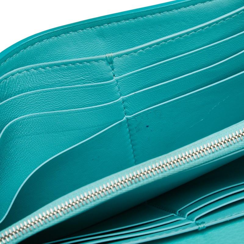 TIFFANY&Co. ティファニー バイカラー 長財布 ティファニーブルー  