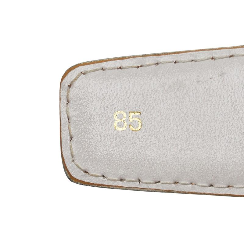 GUCCI（グッチ） オールドグッチ ベルト サイズ：85 ホワイト レザー
