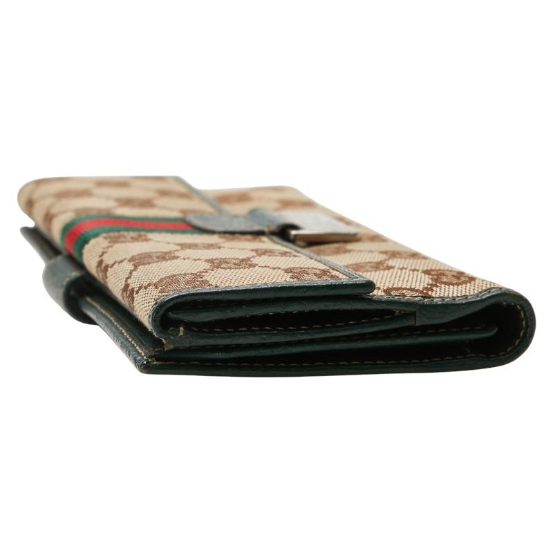 GUCCI グッチ GGキャンバス シェリーライン 長財布 146206