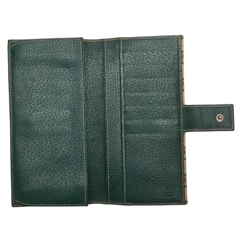 ✨美品✨グッチ　財布　シェリーライン　GG キャンバス　レザー GUCCI グッチ GGキャンバス シェリーライン 長財布 146206