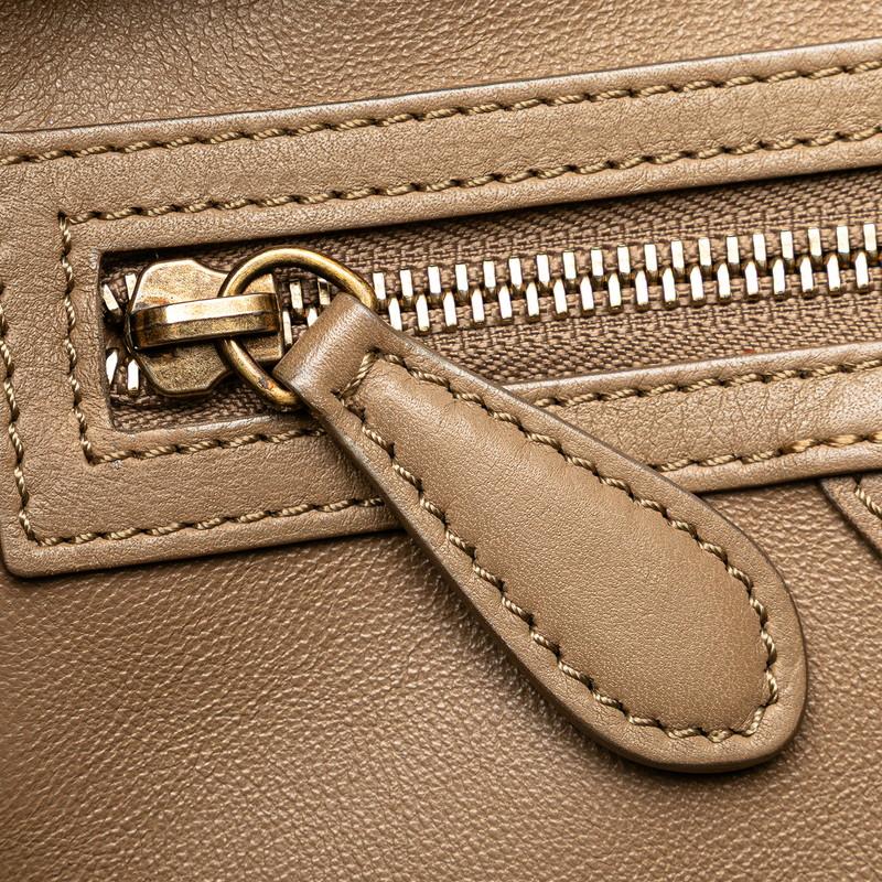 CELINE セリーヌ ラゲージ マイクロショッパー ハンドバッグ ベージュ