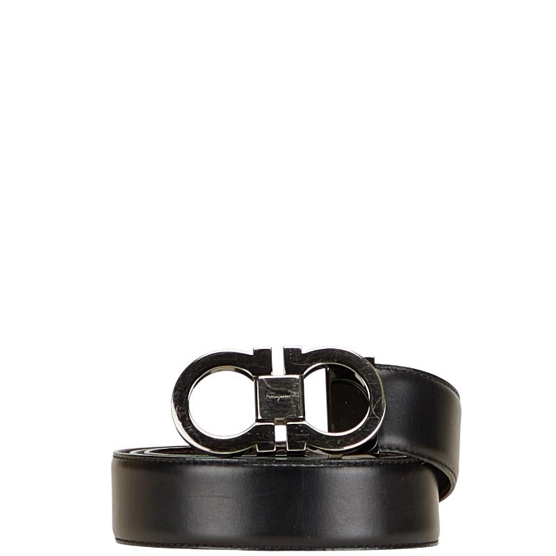 サルヴァトーレフェラガモ ガンチーニ リバーシブル ベルト ブラック