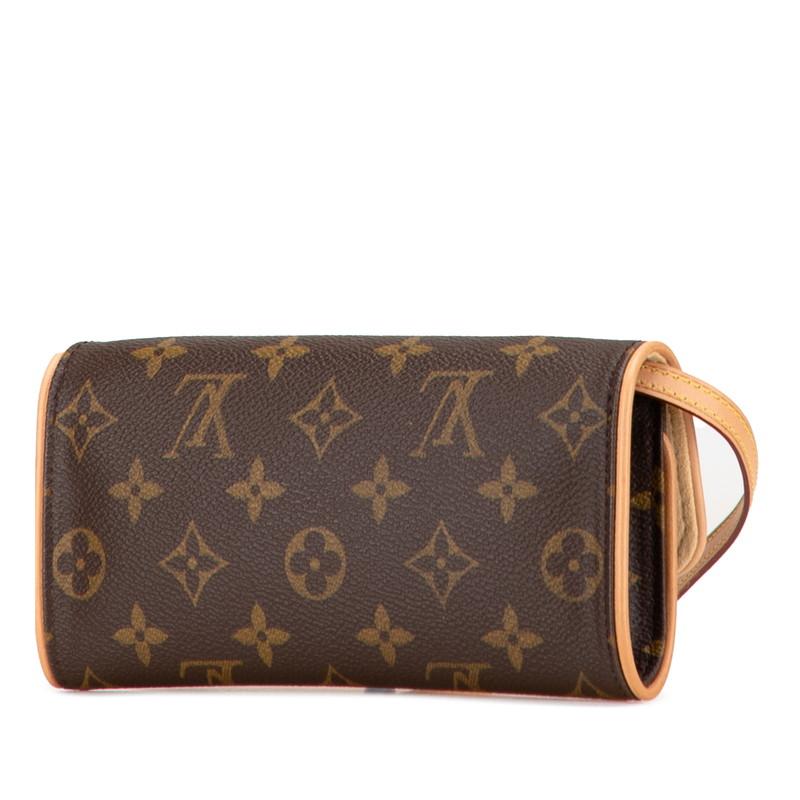 ルイ ヴィトン モノグラム ポシェット ツインPM 斜め掛け ミニ ショルダーバッグ M51854 ブラウン PVC レザー LOUIS VUITTON 【中古】