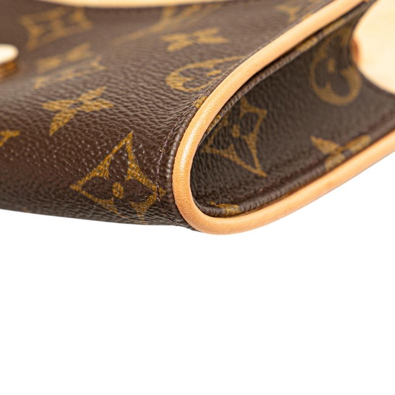 ルイ ヴィトン モノグラム ポシェット ツインPM 斜め掛け ミニ ショルダーバッグ M51854 ブラウン PVC レザー LOUIS VUITTON 【中古】