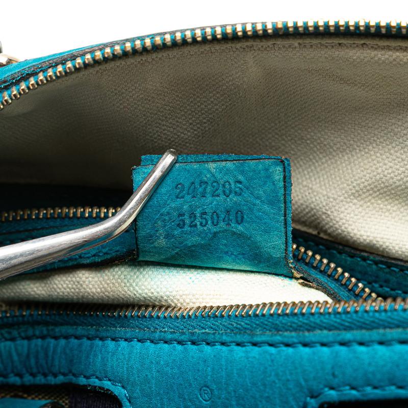 美品 ✨ GUCCI ミニボストンバッグ 水色 キャンバス GUCCI グッチ GGキャンバス ミニボストンバッグ ショルダー