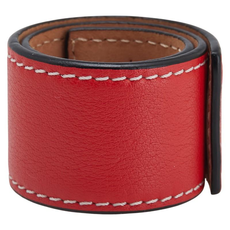 LOEWE（ロエベ） アナグラム スモールスラップ ブレスレット レッド