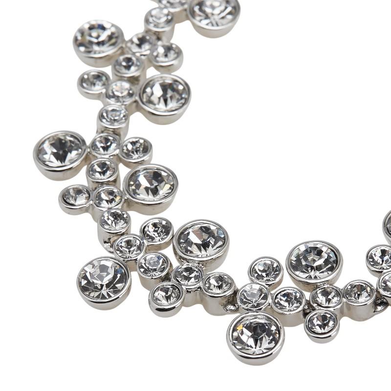アクセサリー Vintage GIVENCHY Line Stone Bracelet ジバンシー ラインストーン ブレスレット シルバー メタル レディース