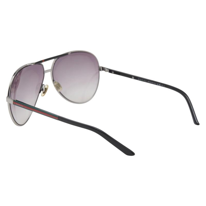 グッチ シェリーライン サングラス ティアドロップ グラデーションレンズ GG1933/S シルバー ブラック レディース GUCCI 【中古】 GUCCI（グッチ） シェリーライン サングラス ティアドロップ