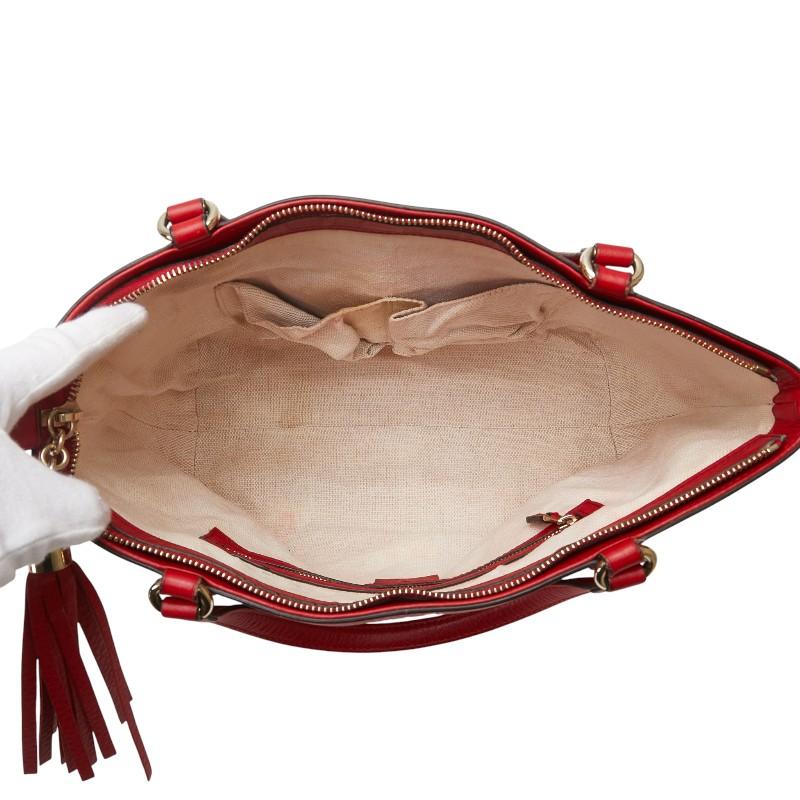 GUCCI グッチ ソーホー ハンドバッグ ショルダーバッグ 2WAY レッド
