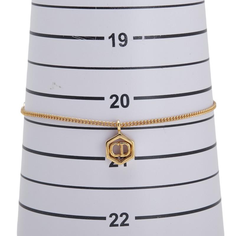 美品 Christian Dior ディオール CDロゴ ゴールド ブレスレット Christian Dior クリスチャンディオール CDロゴ ブレスレット
