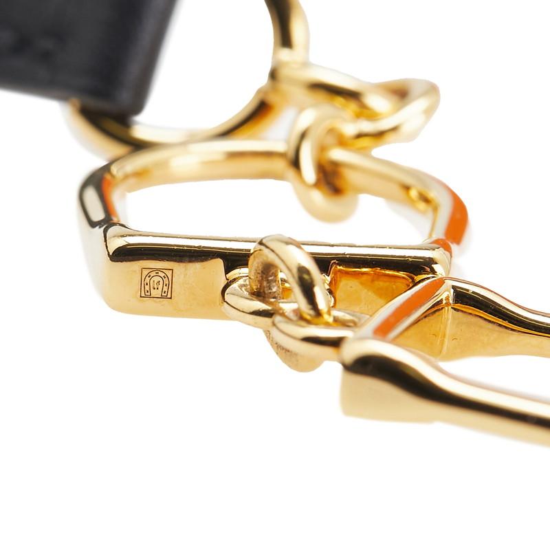 【美品】HERMES エルメス エトリエ ドゥブルトゥール レザーブレスレット HERMES（エルメス） エトリエ ドゥブルトゥール ブレスレット ブラック