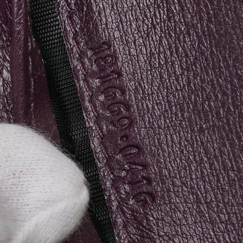 GUCCI（グッチ） グッチシマ 二つ折り財布 181669 パープル レザー