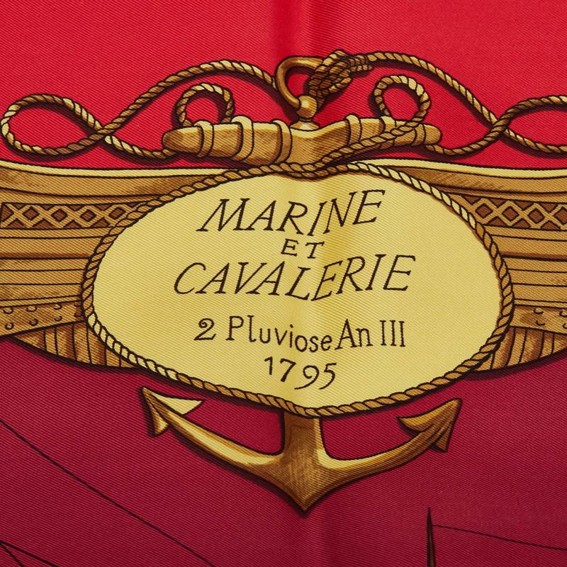 HERMES（エルメス） カレ90 MARINE ET CAVALERIE 海と騎兵隊 スカーフ