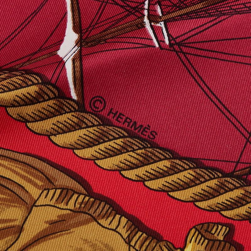 HERMES（エルメス） カレ90 MARINE ET CAVALERIE 海と騎兵隊 スカーフ