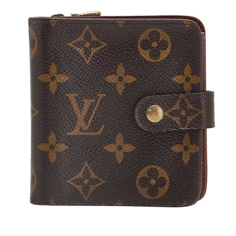 LOUIS VUITTON ルイ ヴィトン モノグラム コンパクトジップ 二つ折り  