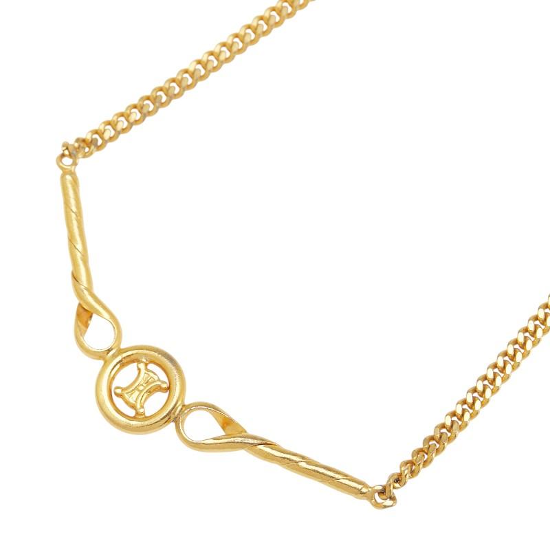 ✨CELINE✨セリーヌ✨トリオンフ✨ゴールド✨ネックレス✨ CELINE セリーヌ トリオンフ ネックレス ゴールド メッキ