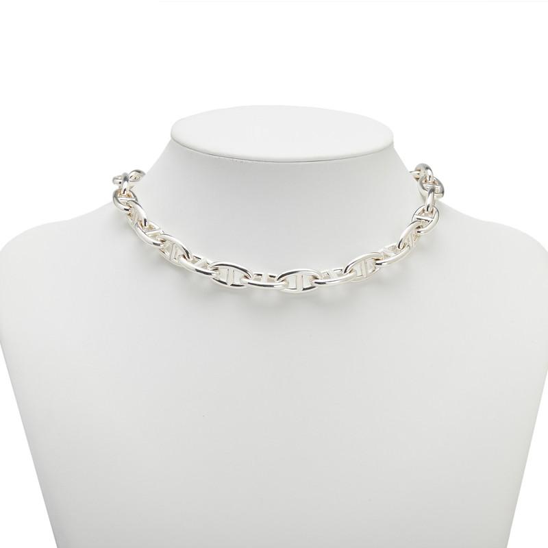 超希少【新品未開封】エルメス シェーヌダンクル ネックレス GM31 コマ エルメス シェーヌ・ダンクル ネックレス GM シルバー925 29コマ