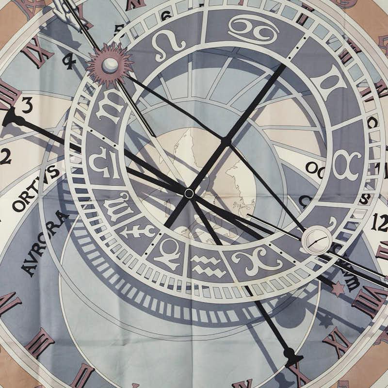 ☘️未使用に近い☘️ HERMES エルメス　時の仕掛け スカーフ カレ 90 HERMES エルメス カレ90 MECANIQUE DU TEMPS 時の仕掛け スカーフ