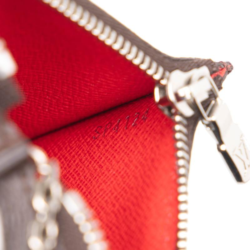 ルイ ヴィトン モノグ ポシェット クレ とライバルマスク ケース キーケース M60213 ブラウン ホワイト LOUIS VUITTON 【中古】 LOUIS VUITTON（ルイ・ヴィトン） ルイ ヴィトン モノグ ポシェット