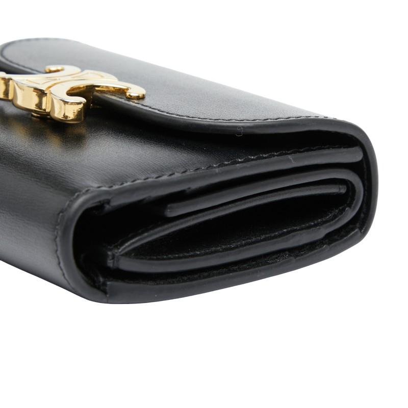 CELINE（セリーヌ） トリオンフ スモール フラップウォレット 三つ折り