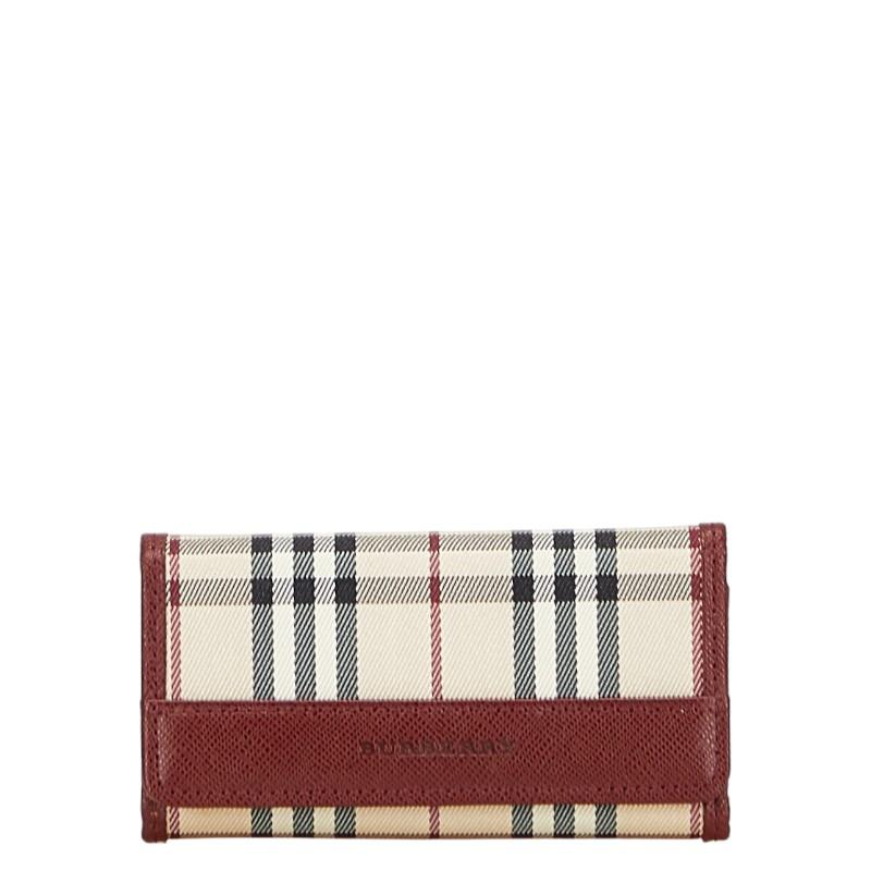 BURBERRY（バーバリー） ノバチェック 5連 キーケース ベージュ ワイン