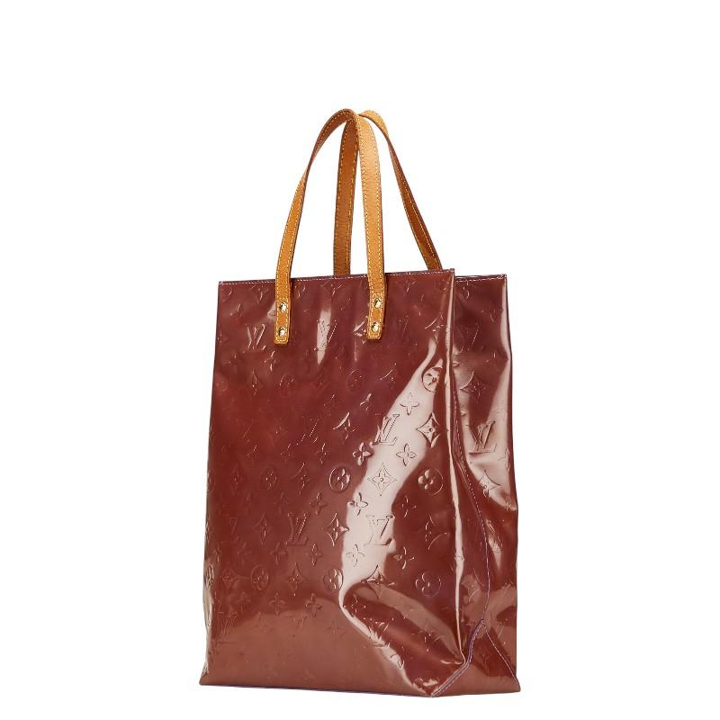 LOUIS VUITTON◇リードMM_モノグラム・ヴェルニ_RED/エナメル/RED ルイ