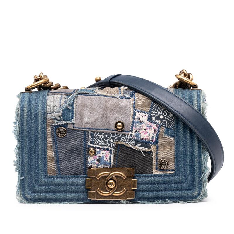 シャネル　パッチワーク　チェーンショルダーバッグ CHANEL（シャネル） ボーイシャネル パッチワーク チェーン ショルダー