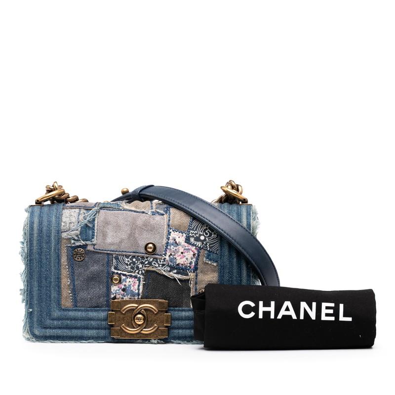 シャネル CHANEL ボーイシャネル パッチワーク デニム ショルダーバッグ シャネル CHANEL ボーイシャネル パッチワーク デニム ショルダー