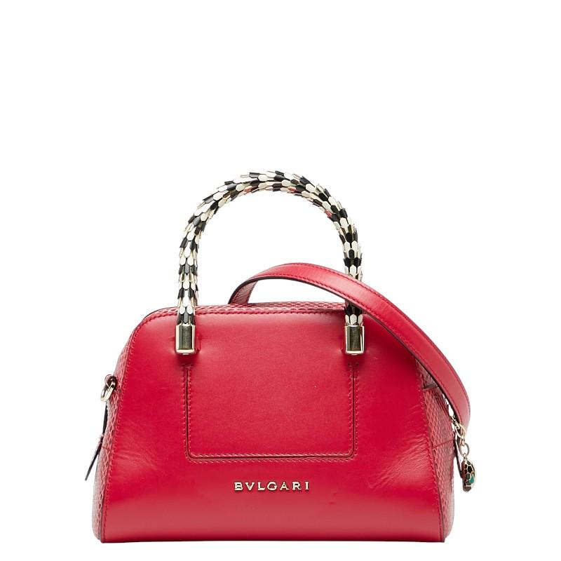 ス*ラ様 BVLGARI ブルガリ セルペンティ スカリエ レザー ハンドバッグ BVLGARI（ブルガリ） セルペンティ スカリエ ハンドバッグ ショルダー