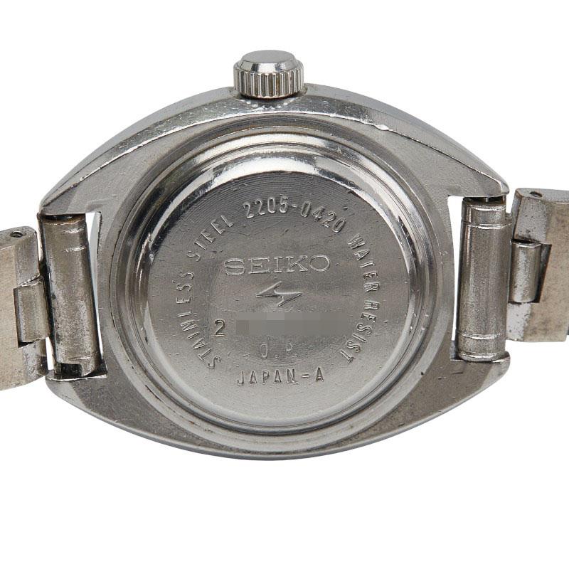 セイコー 腕時計 2205-0420 自動巻き パープル文字盤 ステンレススチール レディース SEIKO 【1-0235306】 SEIKO（セイコー） 腕時計 2205-0420 自動巻き パープル文字盤