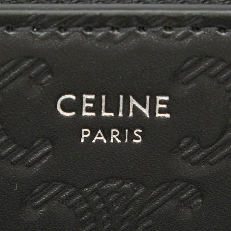 CELINE（セリーヌ） トリオンフ ラウンドファスナー 長財布 ブラック