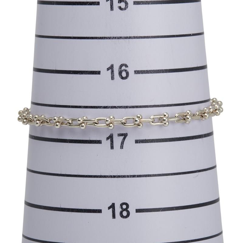 ティファニー ハードウェア マイクロリンク ミディアムサイズ ブレスレット SV925 シルバー レディース TIFFANY&Co. 【中古】 TIFFANY&Co.（ティファニー） ハードウェア マイクロリンク ミディアム