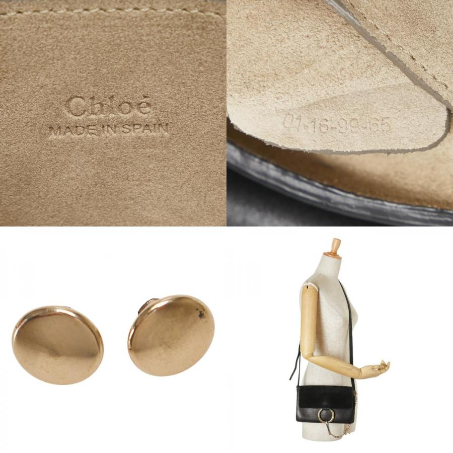 Chloe（クロエ） フェイ ショルダーバッグ ブラック レザー スウェード