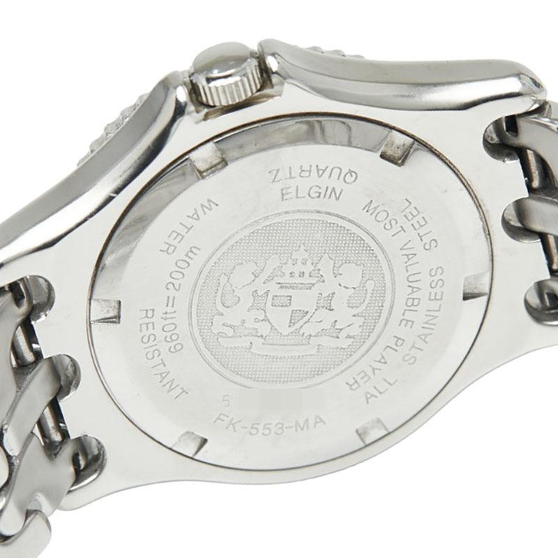 ELGIN 時計 コマ有り 不動品 ELGIN（エルジン） 腕時計 FK-553-MA クオーツ ブラック文字盤