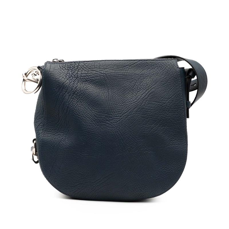BURBERRY（バーバリー） ショルダーバッグ ネイビー レザー レディース
