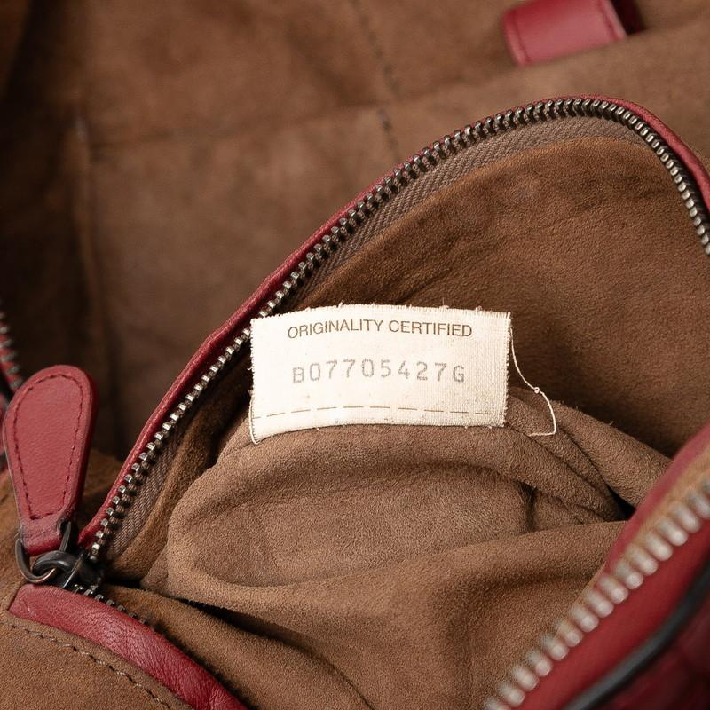 ボッテガヴェネタ イントレチャート リュック バックパック ワインレッド レザー レディース BOTTEGAVENETA 【中古】 ボッテガヴェネタ イントレチャート リュック バックパック ワイン