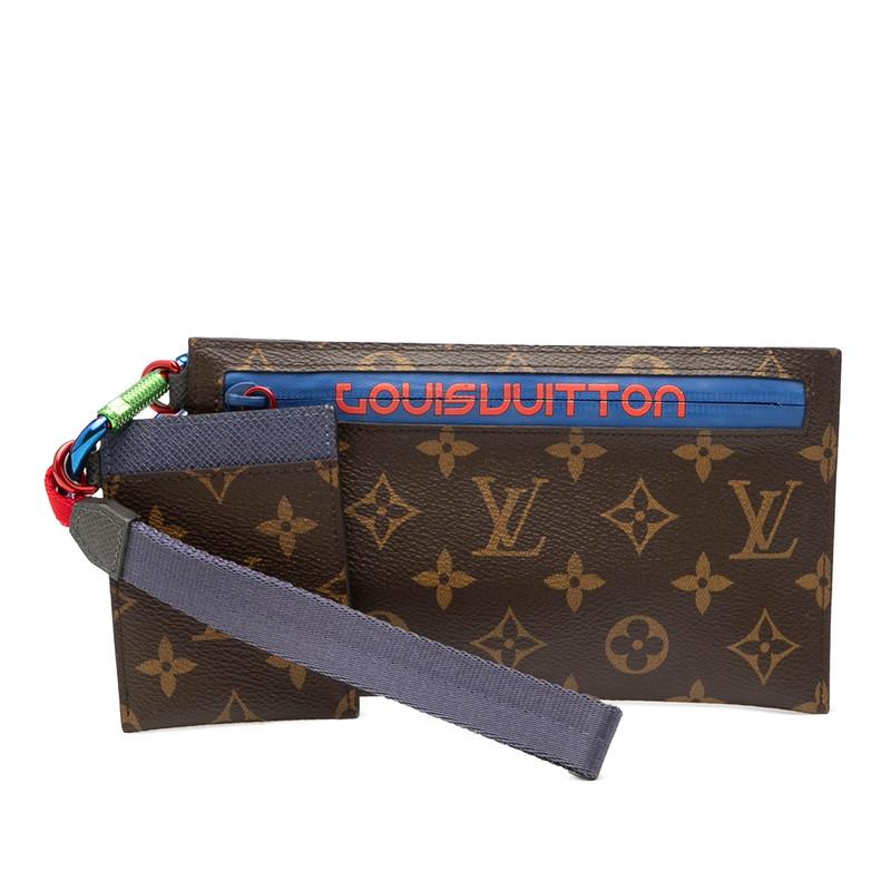 ルイ ヴィトン モノグラム パシフィック リボンポーチ クラッチバッグ M63045 ブラウン PVC レザー レディース LOUIS VUITTON 【中古】 LOUIS VUITTON（ルイ・ヴィトン） ルイ ヴィトン モノグラム