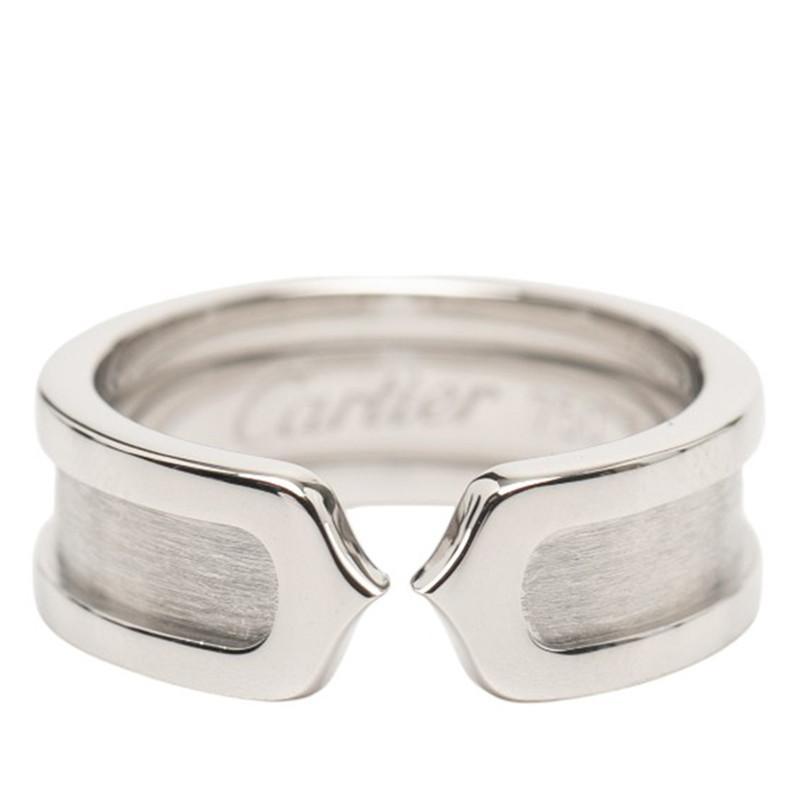 Cartier（カルティエ） 2C リング 指輪 サイズ：＃50 K18WG ホワイト 