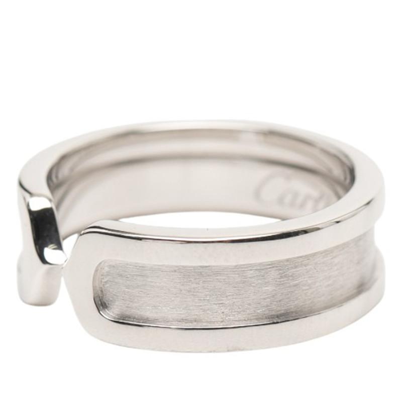 Cartier（カルティエ） 2C リング 指輪 サイズ：＃50 K18WG ホワイト 