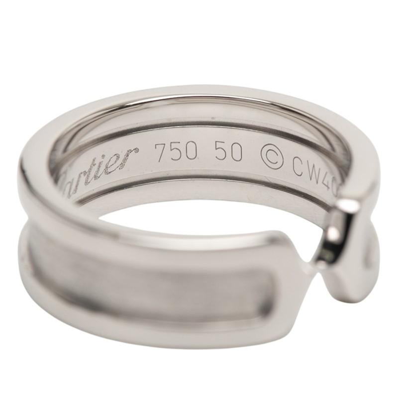 Cartier（カルティエ） 2C リング 指輪 サイズ：＃50 K18WG ホワイト 