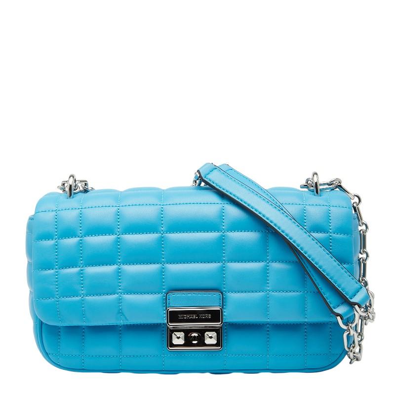 美品 マイケルコース トライベッカ ラージ チェーン ショルダーバッグ ハンドバッグ レザー レディース Michael Kors 【1-0237529】 MICHAEL KORS（マイケルコース） トライベッカ ラージ チェーン