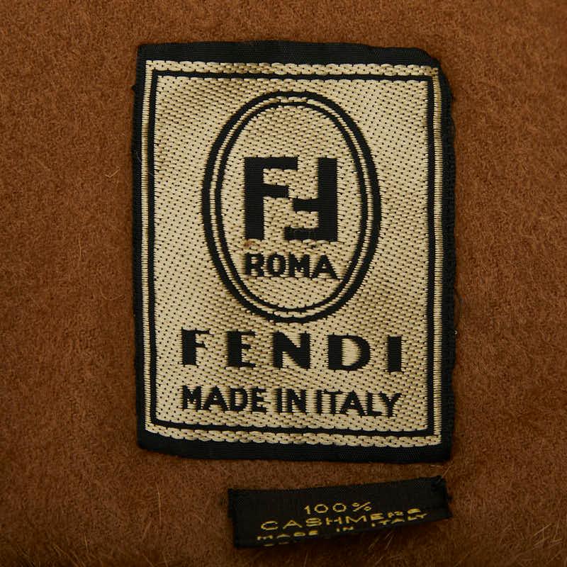 FENDI（フェンディ） マフラー ブラウン カシミヤ ファー レディース